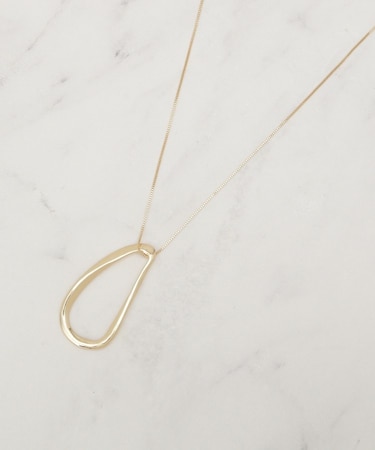 【ネックホルダー】メタルオーバルネックレス