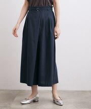 【洗える・体型カバー】軽やかすっきり見えキュロットパンツ