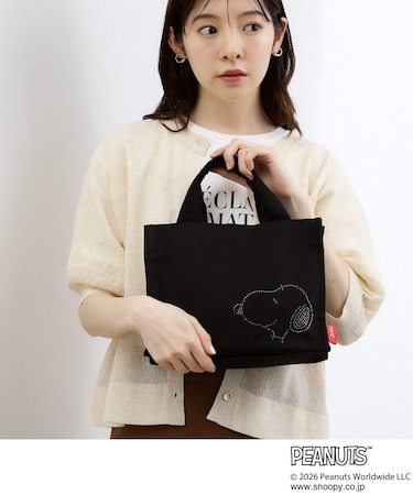 【PEANUTS】ラインストーン2WAYトート