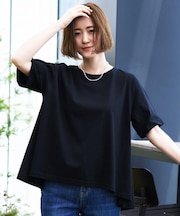 【遮熱／吸水速乾／接触冷感／UVカット】フレアシルエットTシャツ