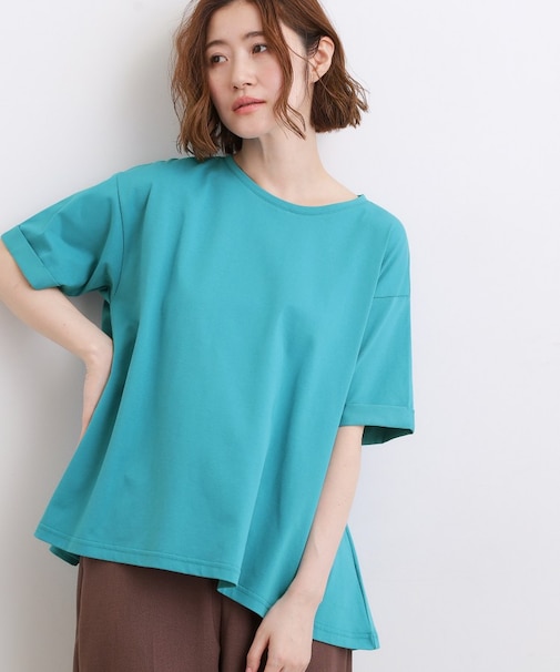 【遮熱/吸水速乾/接触冷感/UVカット】フレアシルエットTシャツ