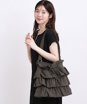 人気BAGにドット柄・レースが新登場!ティアードドロストショルダー