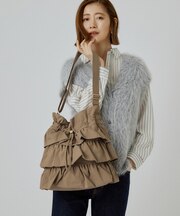 人気BAGにドット柄・レースが新登場！ティアードドロストショルダー