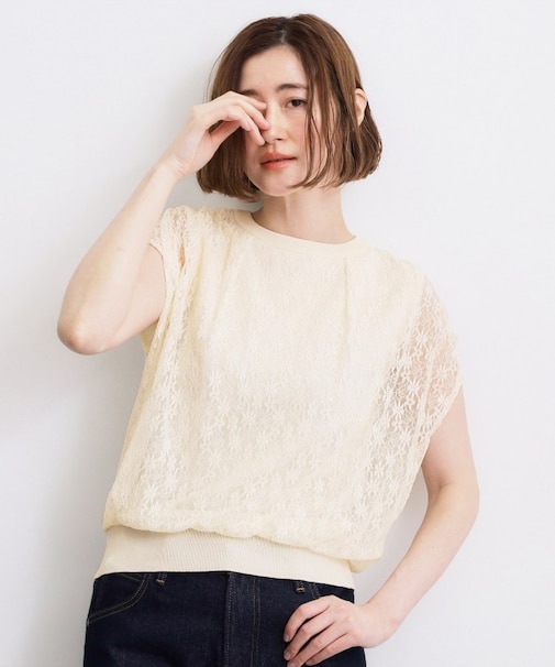 【肩回りカバー】一枚で叶う、レイヤードニット