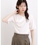 着るだけで旬顔 ドレープネックテレコTシャツ