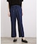 楽ちんできれい見え デニムライクストレッチドロストパンツ