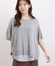 【体系カバー◎】ニット×インナーシャツタンクSET