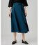 ラッフルフレアベルト付スカート