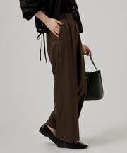 【選べる着丈・S~3L】秋冬のおしゃれをより快適に ストレートワイドパンツ