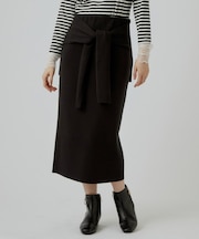 【SET UP可・毛玉軽減】フェイクレイヤードニットスカート