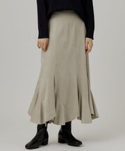 フェイクスエードエスカルゴマーメイドスカート