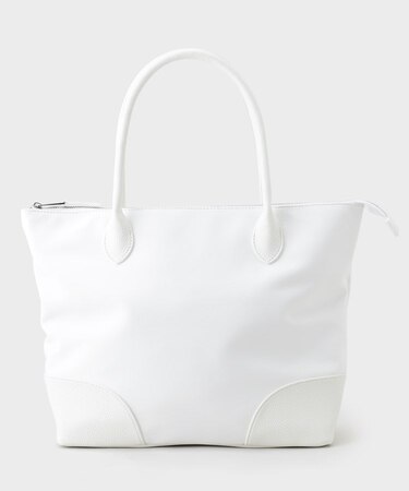 【軽量/合皮/A4収納可能】素材コンビラージバッグ