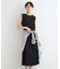 【洗える／UVケア／接触冷感／SETUP可能】麻混フィット＆フレアワンピース