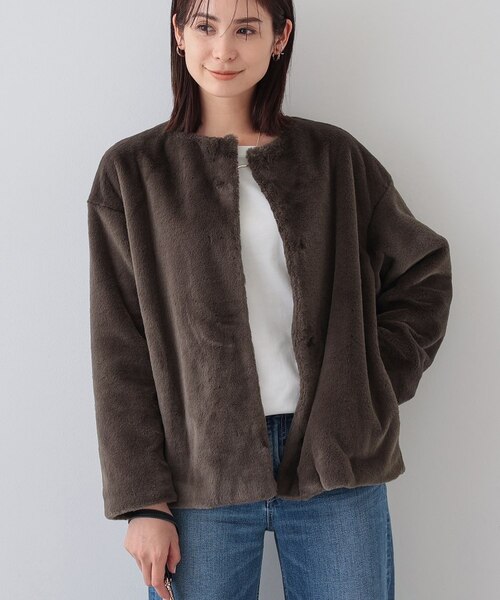 トレンドコート】大人フェイクファーコート｜インディヴィの通販