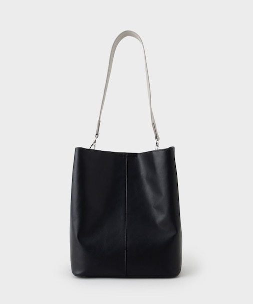 【合皮】ワンショルダーミドルバッグ