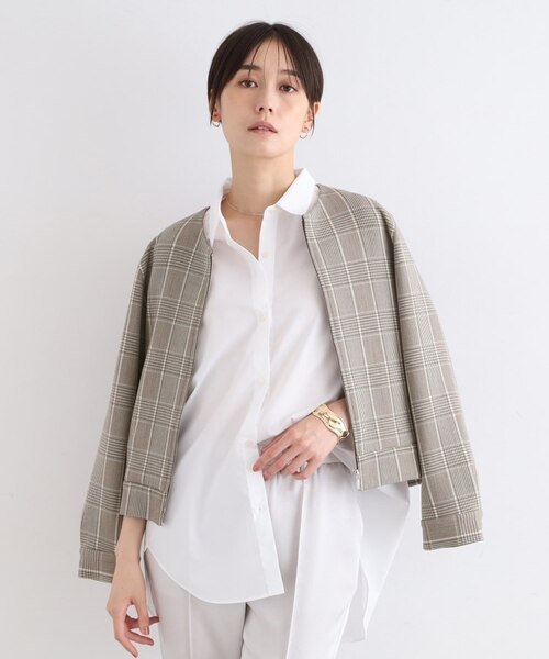 洗える/一枚で着映え/ゆったり】7分袖フォルムシャツ｜アンタイトルの