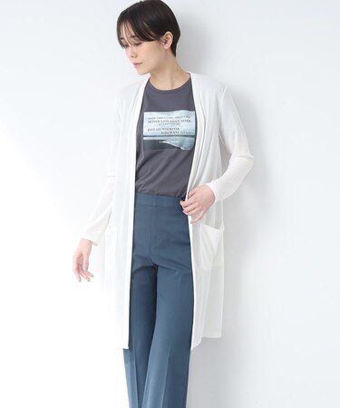 【洗える/UVケア/接触冷感/日本製】定番！ロング丈カーディガン
