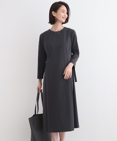 【SETUP可能／洗える／ベルトデザイン】Iラインワンピース