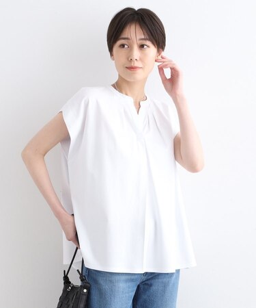 【洗える】スキッパージャージトップス