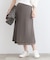 【洗える／リバーシブル】シフォンプリーツ スカート