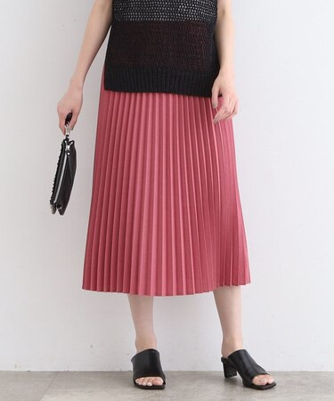 【洗える/リバーシブル】シフォンプリーツ スカート