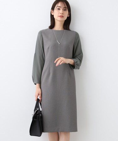 【洗える/スーツ】ストレートラインワンピース