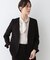 【日本製／トリアセテート混】スタイルアップ ノーカラージャケット