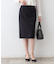 【日本製／インポート素材】ウールストレッチ ストレートスカート