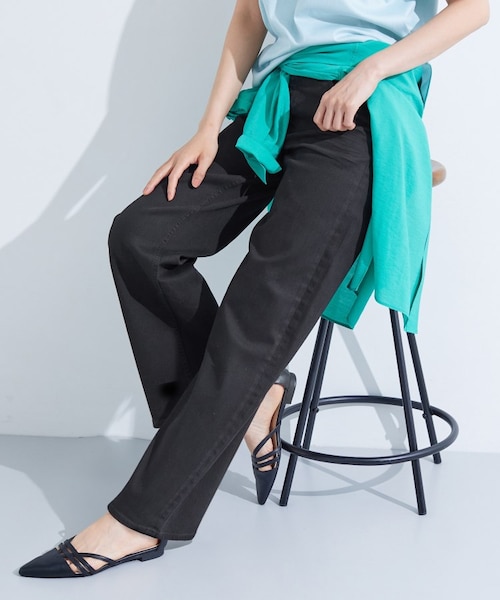 新登場！褒められデニム】ワイドストレート デニムパンツ