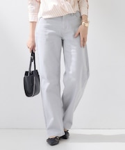 【春の新色登場！褒められデニム】ワイドストレート デニムパンツ