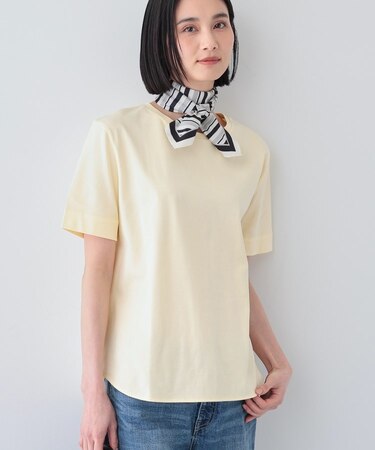 【洗える】シンプルきれいめ無地Tシャツ