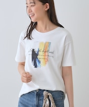 【接触冷感／UVケア／選べるデザイン】フォト＆ロゴ プリントTシャツ