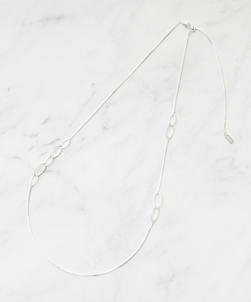 リングチェーンミドルネックレス