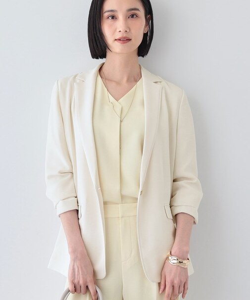 【着る日傘/遮熱/UVケア】ナローテーラードカラージャケット