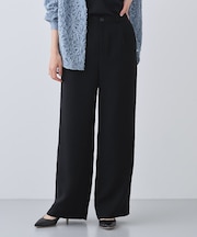 【日本製／トリアセテート】ストレートラインパンツ