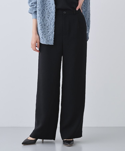 【日本製／トリアセテート】ストレートラインパンツ