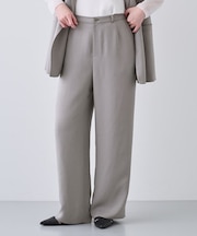 【日本製／トリアセテート】ストレートラインパンツ