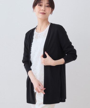 【UVケア/接触冷感】ベーシック着流しカーディガン