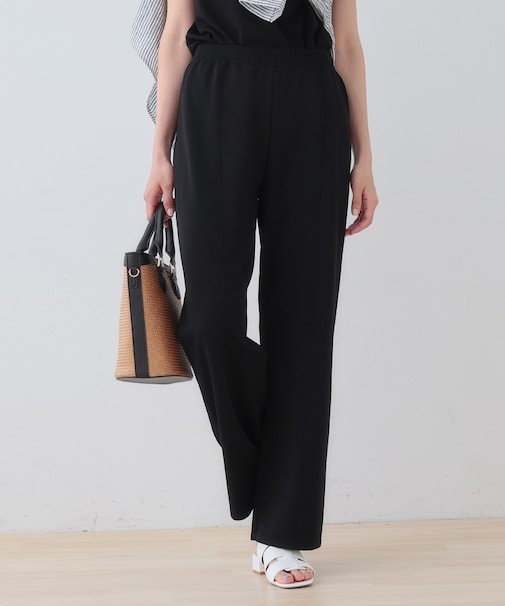 【洗える/SETUP可能/ウエストゴム】イージーニットパンツ