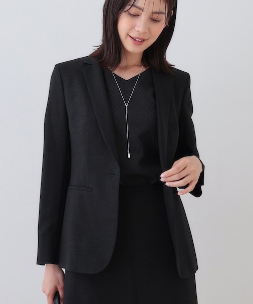 【日本製】リネンライクテーラードジャケット