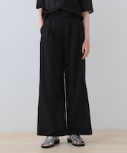 【日本製／SETUP可能】ガーゼ素材ワイドパンツ