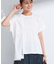 【洗える／汗ジミ防止】バイカラー＆アシメヘム Tシャツ