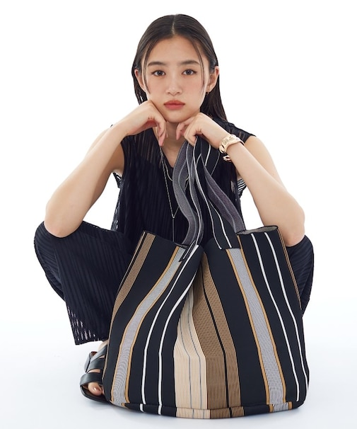 【選べる6柄／WEB限定カラー】ビッグニットバッグ