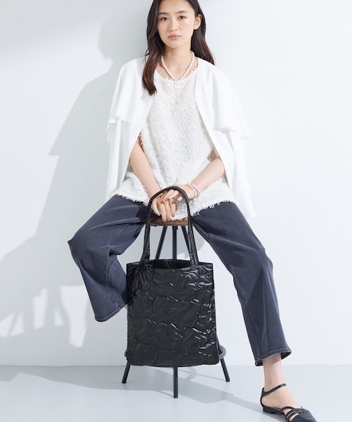 【A4サイズ対応】シャイニーキルトトート