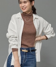 【体型カバー／清涼感】シアーオーバーシャツ