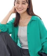 【体型カバー／清涼感】シアーオーバーシャツ