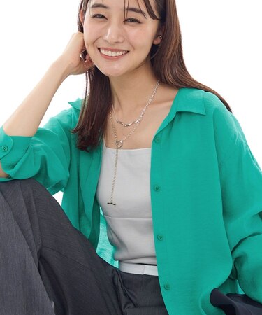 【体型カバー／清涼感】シアーオーバーシャツ