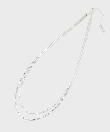 レイヤードチェーンネックレス