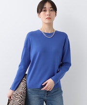 【洗える】スウェットライク フォルムトップス