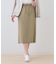 【シワになりにくい】コットンライクストレートスカート